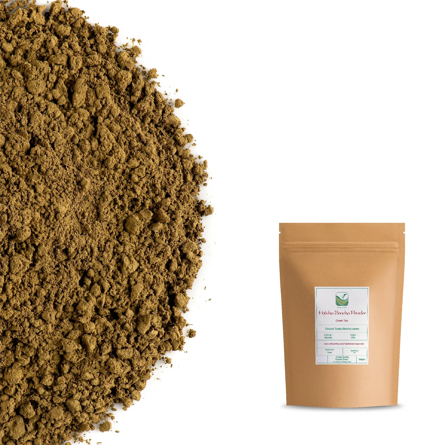 Valley of Tea Hojicha Bancha pulver 200g rostat