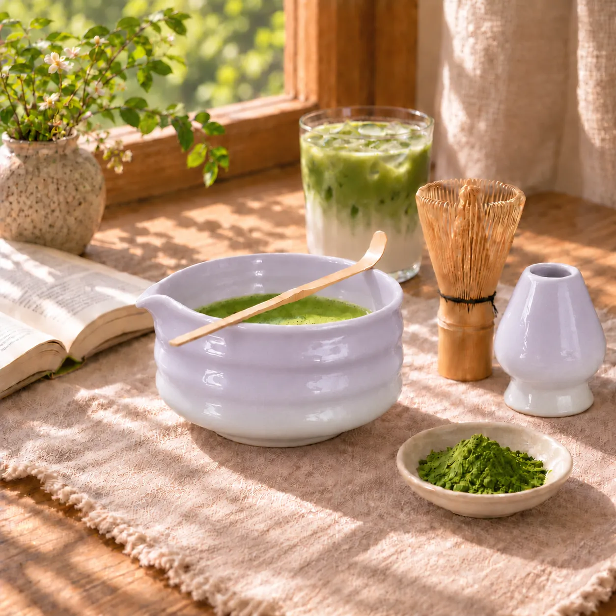 Perfect Ted Purple Matcha Set matchaset lila 30 g