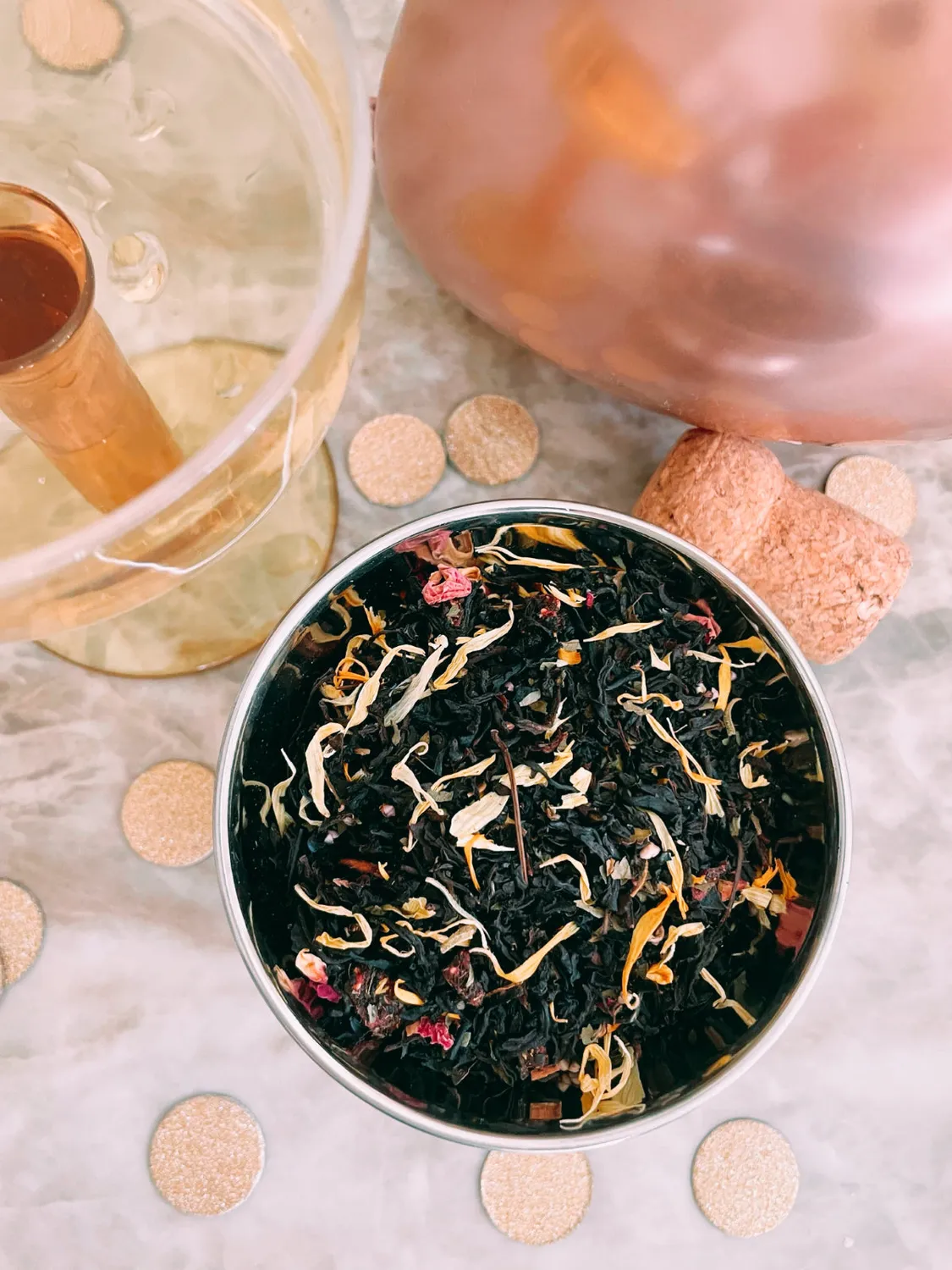 Bönor & Blad Celebration Blend svart te 90 g presentpåse