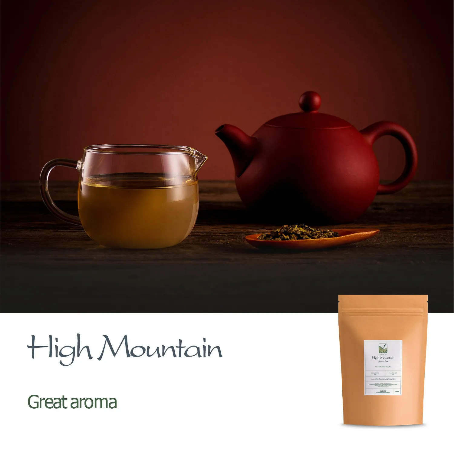 Valley of Tea High Mountain oolong te 100g mild