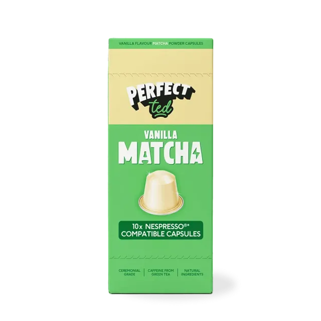 Perfect Ted Vanilla matcha kapslar vanilj 10-pack