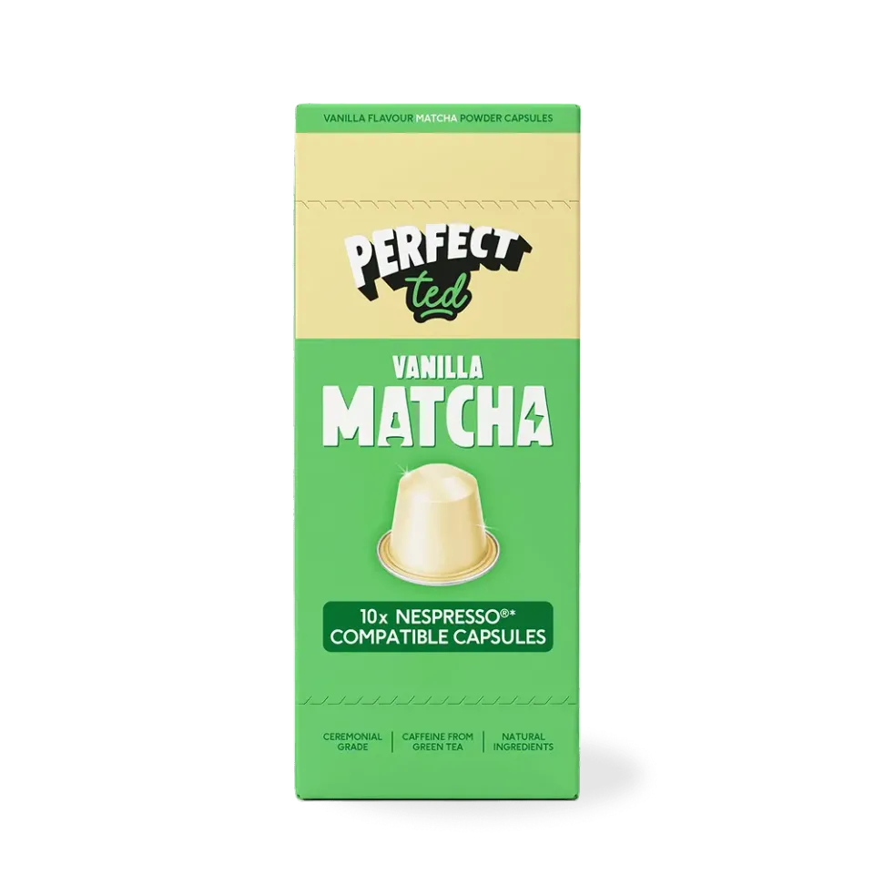Perfect Ted Vanilla matcha kapslar vanilj 10-pack