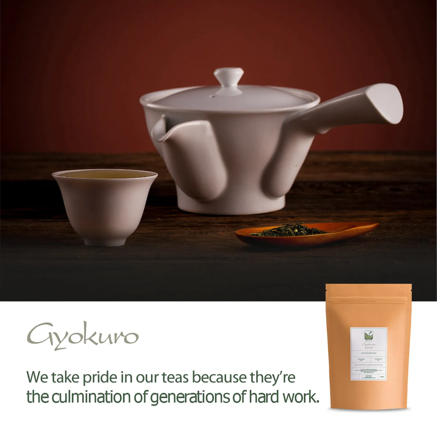 Valley of Tea Gyokuro grönt te 40g umami