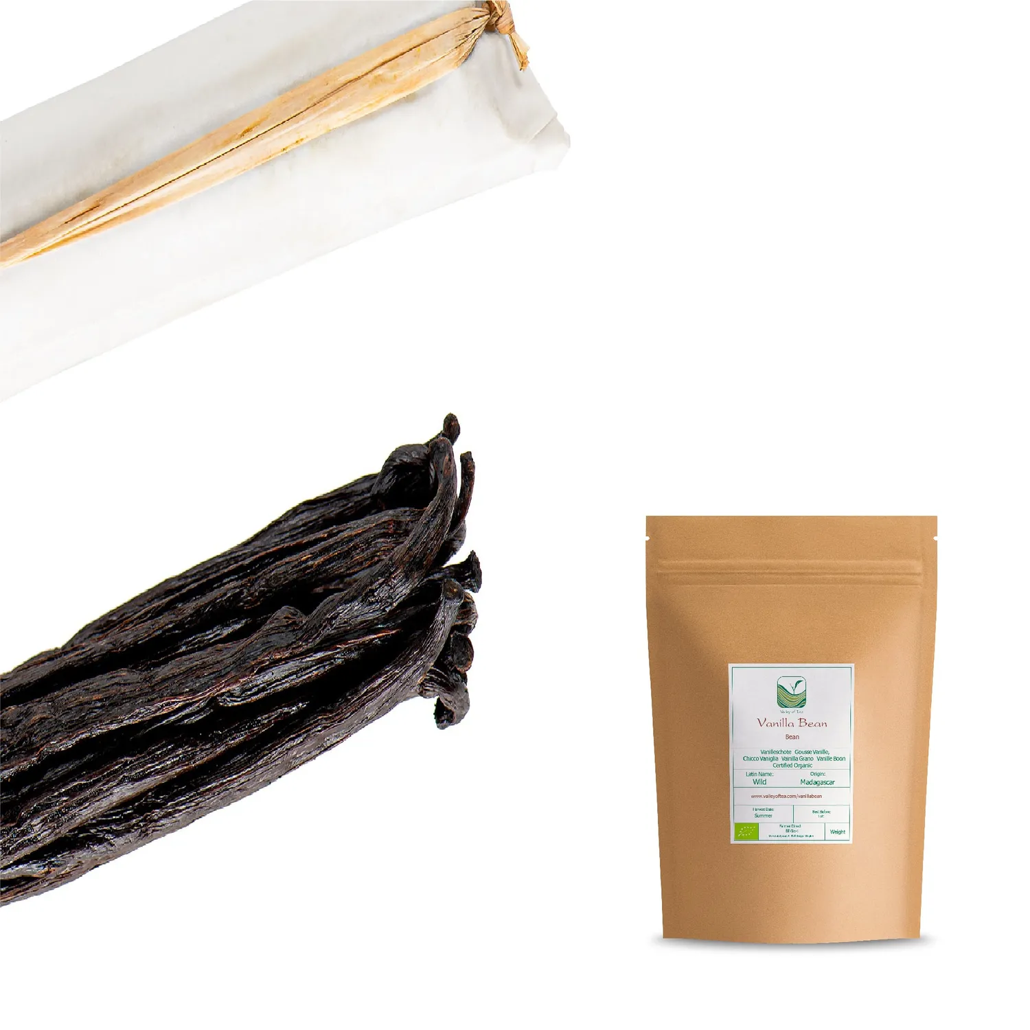 Valley of Tea Vaniljstång 50g ekologisk äkta vanilj