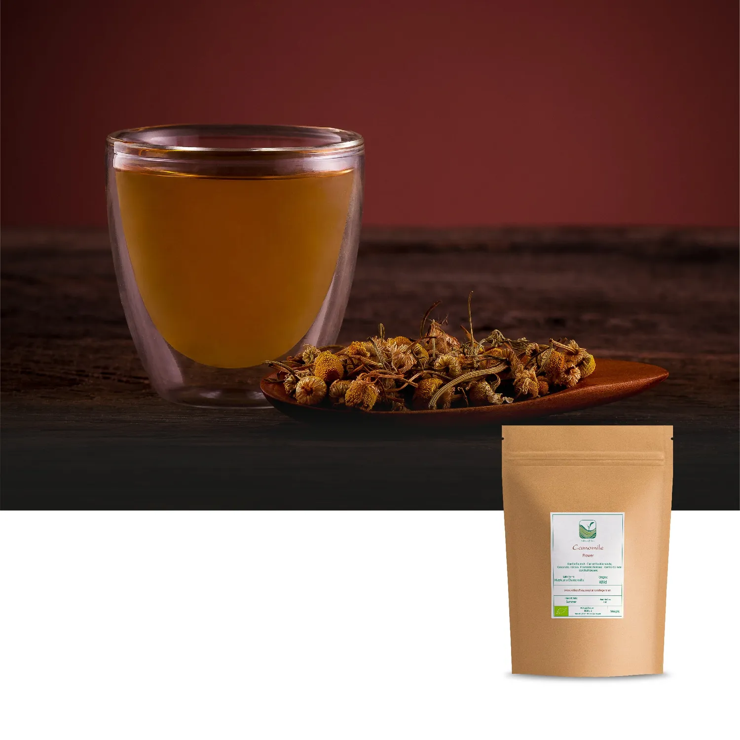 Valley of Tea Kamomill örtte 100g ekologisk