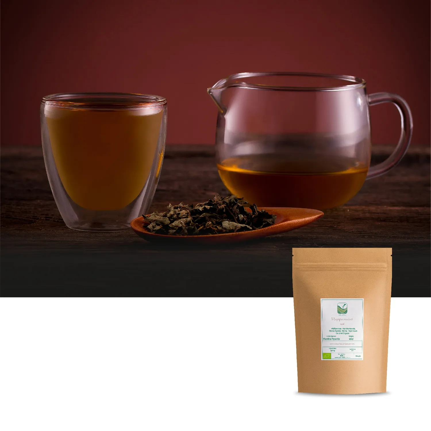 Valley of Tea Pepparmynta örtte 100g lösvikt sval