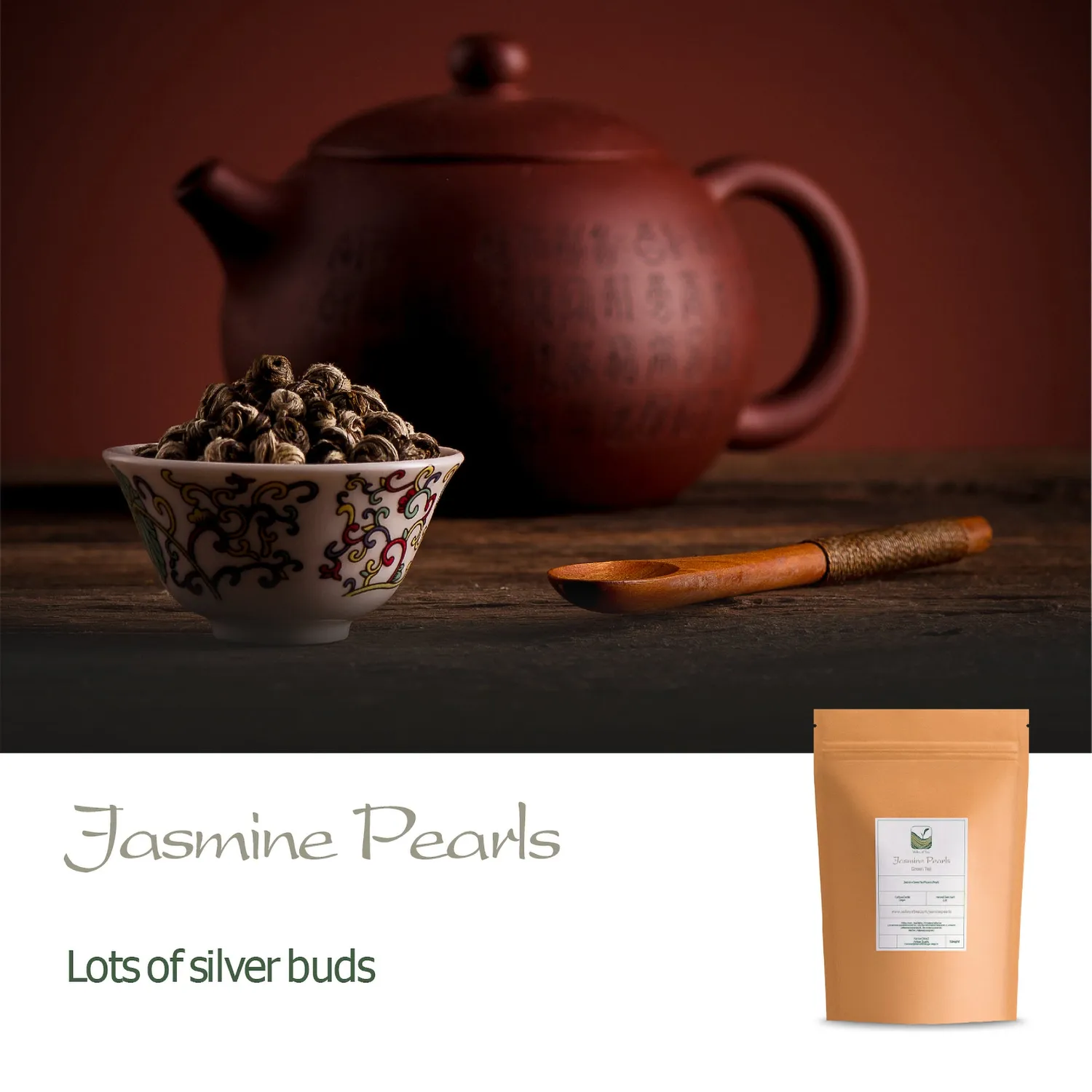 Valley of Tea Jasminpärlor grönt te 100g