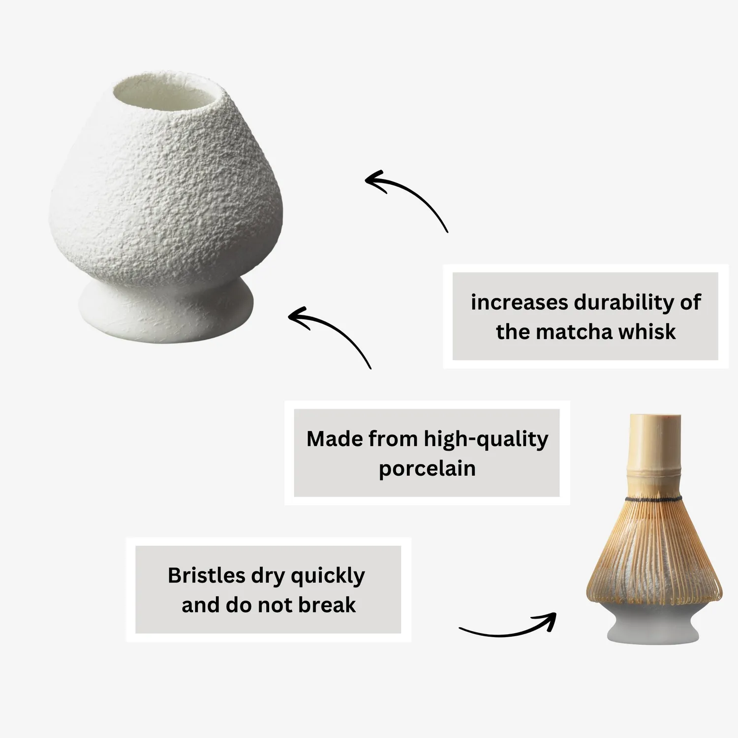 Matcha Magic Shiro matchaset skål visp hållare sked