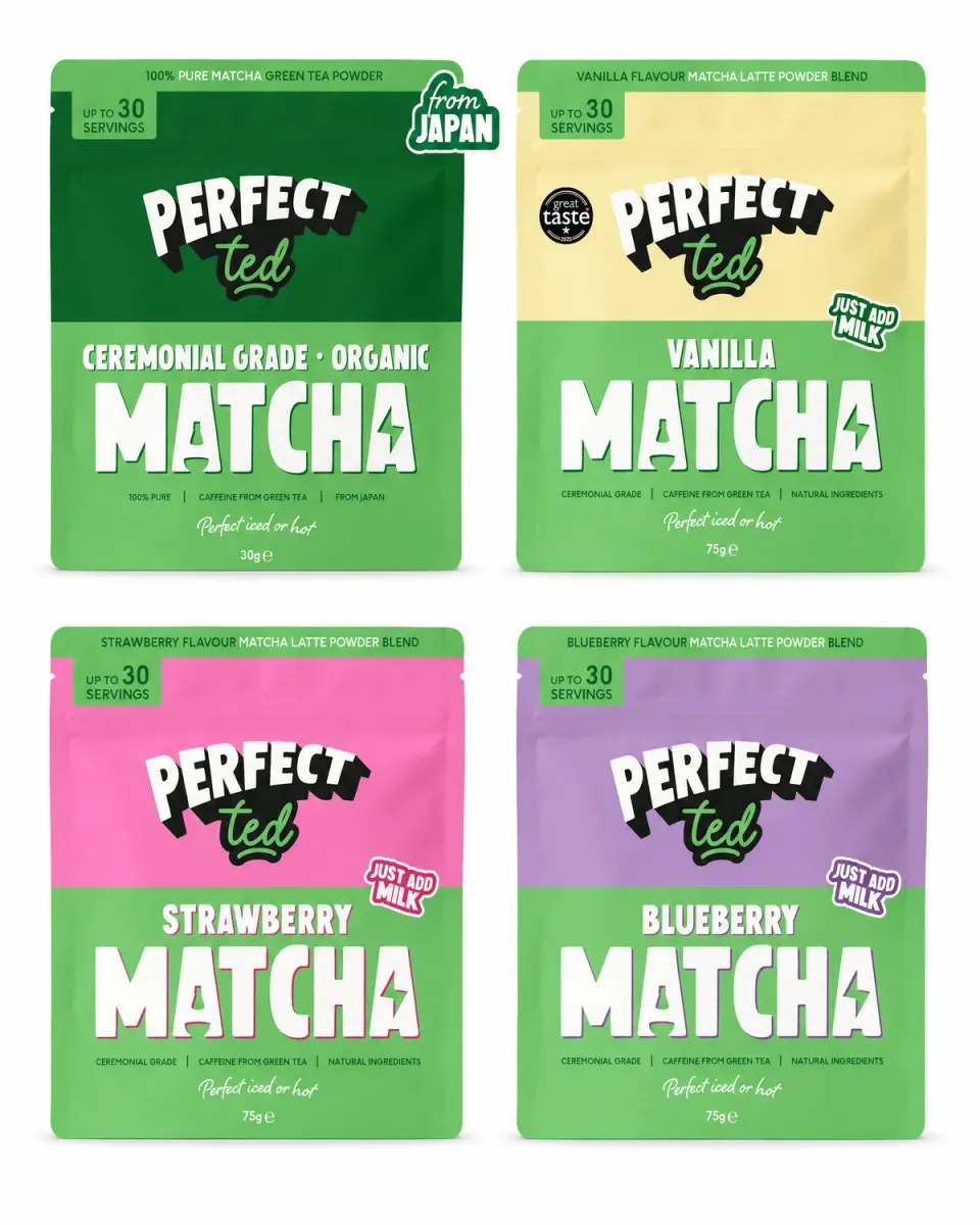 Perfect Ted Matcha variety pack 4 smaker