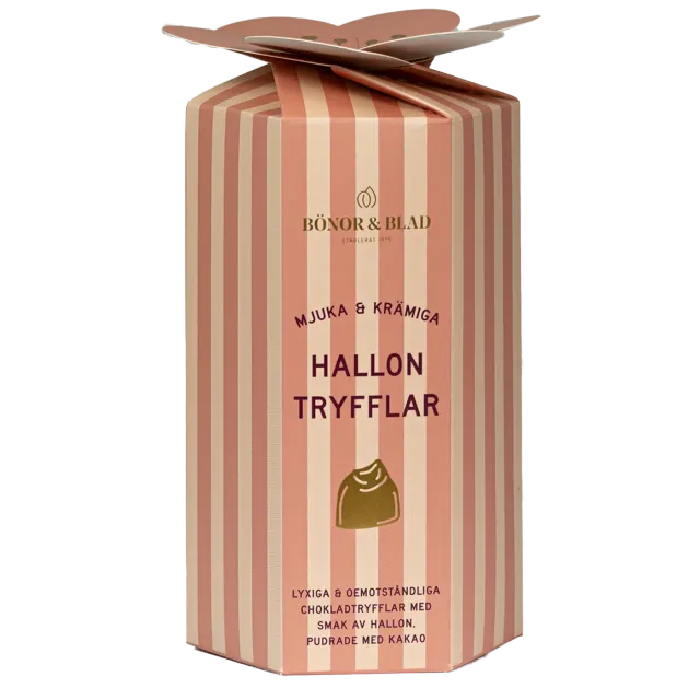 Bönor & Blad Tryfflar choklad hallon ask