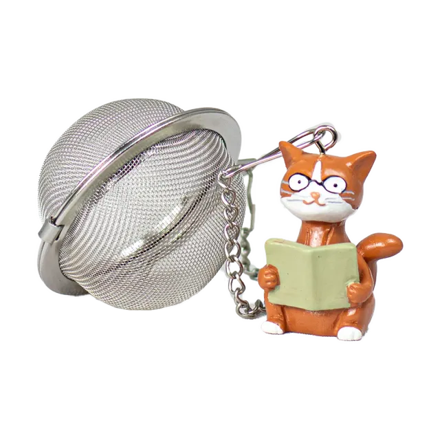 Bönor & Blad Ringen tekula katt tesil 5 cm rostfri