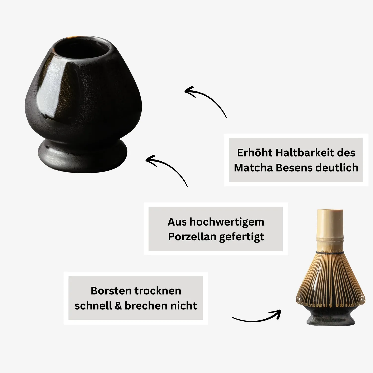 Matcha Magic Kuro matchaset utan matcha skål visp