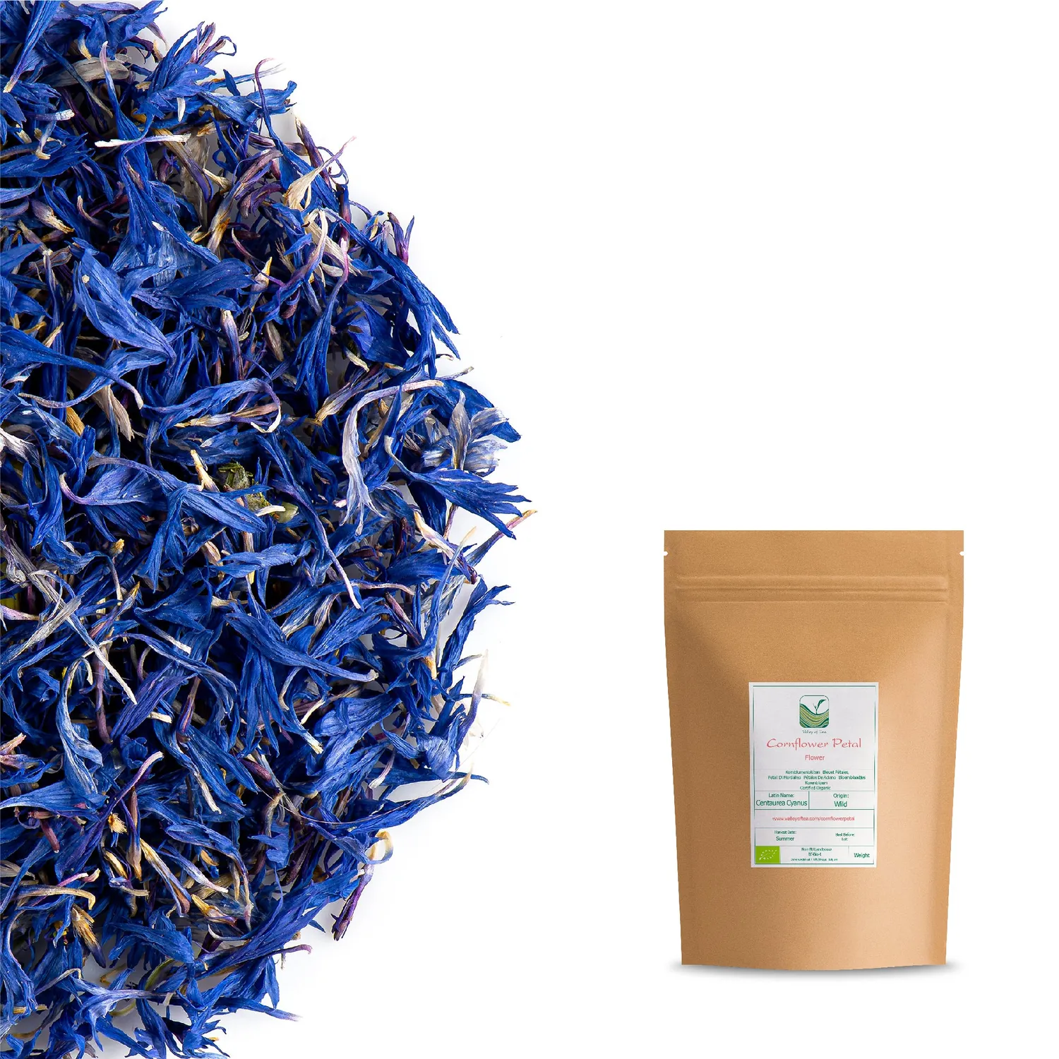 Valley of Tea Blåklint kronblad ätliga 10g