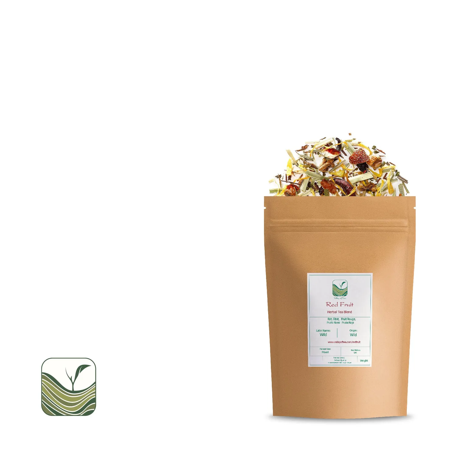 Valley of Tea Red Fruit rooiboste 200g koffeinfri