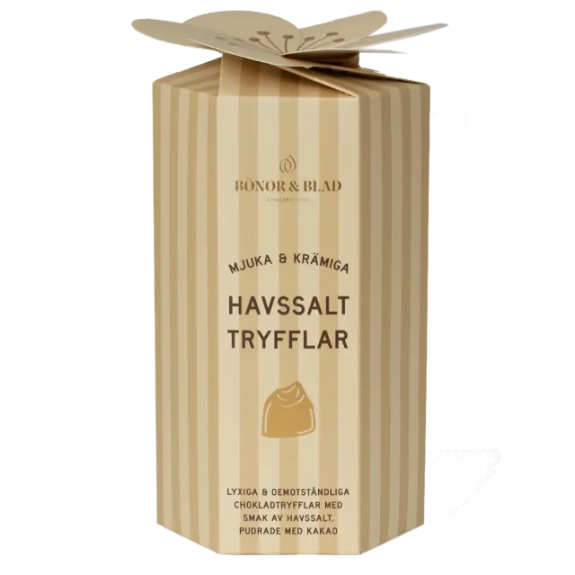 Bönor & Blad Tryfflar choklad havssalt ask