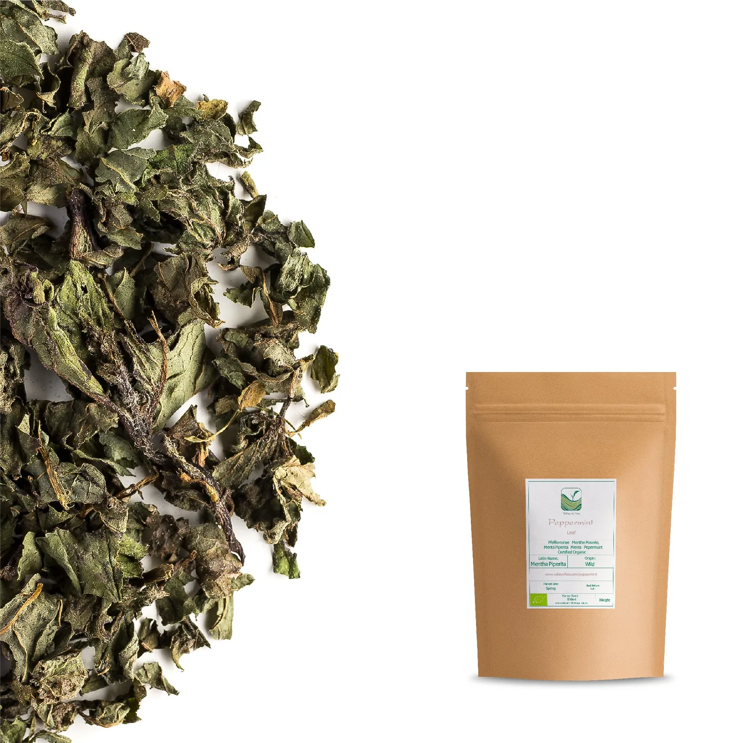 Valley of Tea Pepparmynta örtte 100g lösvikt sval