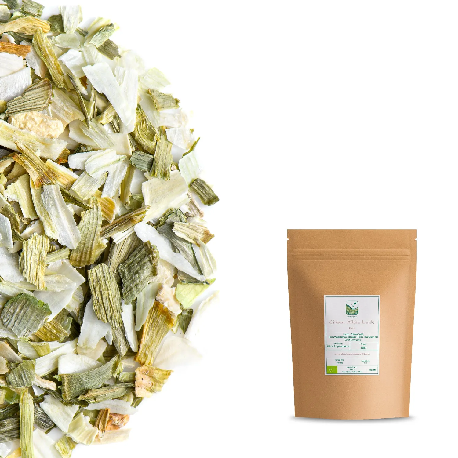 Valley of Tea Vildpurjolök krydda 100g torkad mild