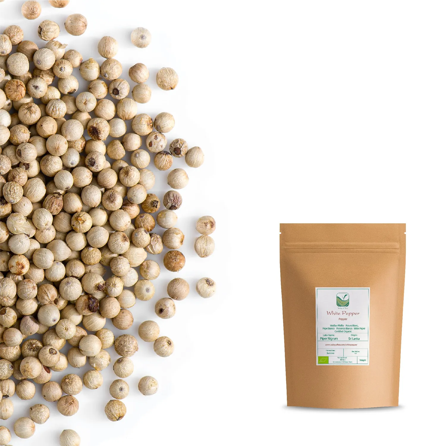 Valley of Tea Vitpeppar krydda 100 g mild