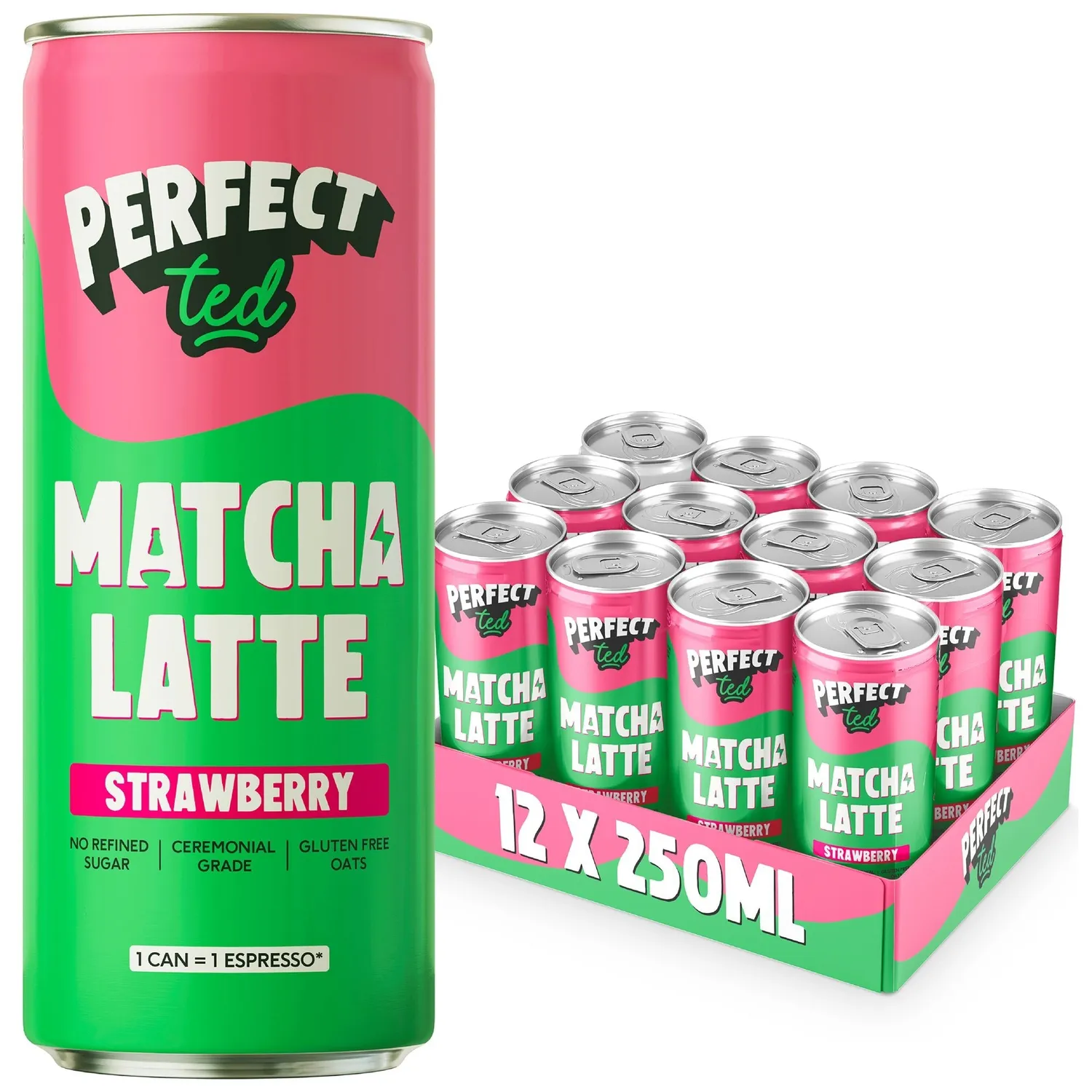 Perfect Ted Strawberry Bundle matchapulver jordgubb