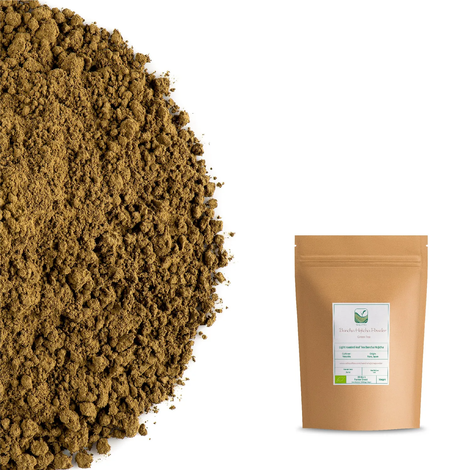 Valley of Tea Hojicha Bancha pulver 50g rostat