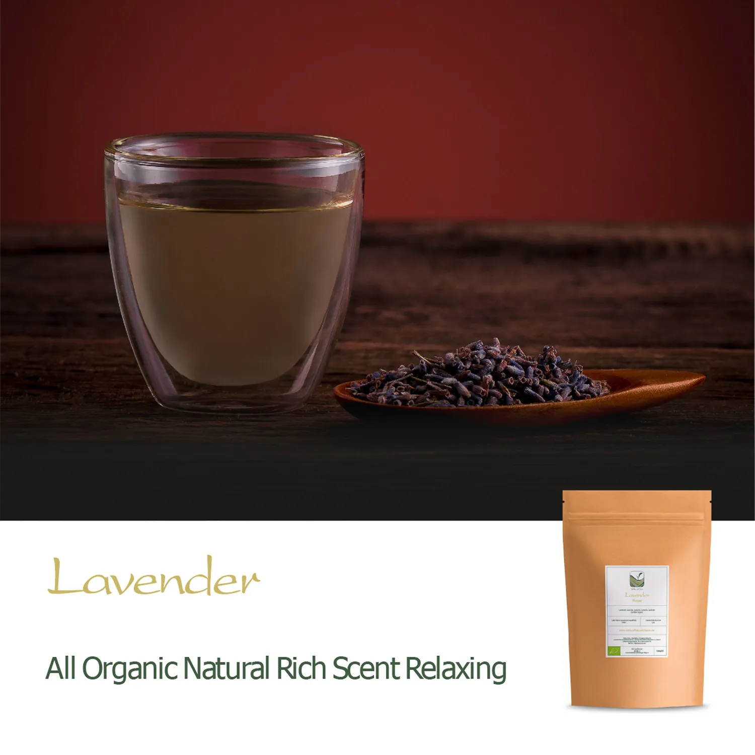 Valley of Tea Lavendel örtte lösvikt 100g blomdoft