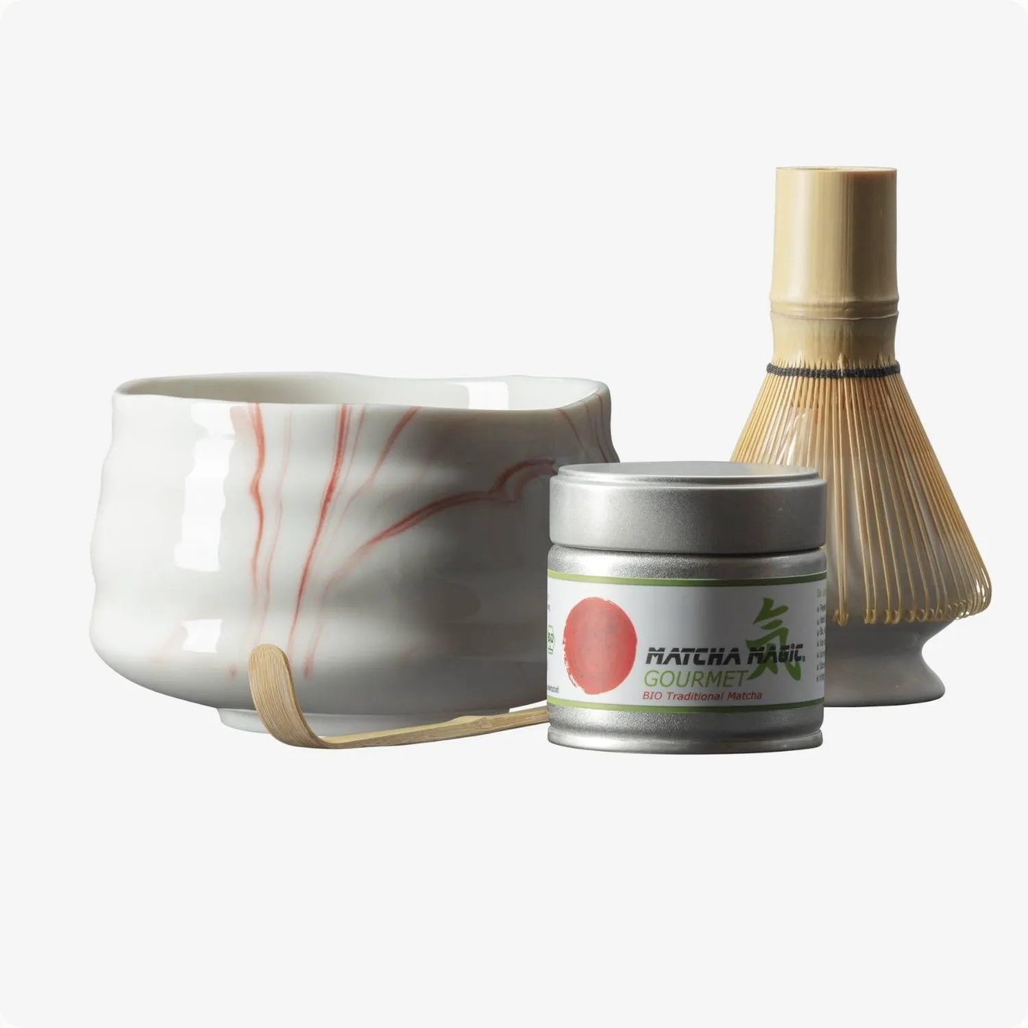 Matcha Magic Momoiro matchaset skål visp