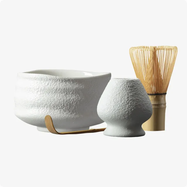 Matcha Magic Shiro matchaset skål visp hållare sked