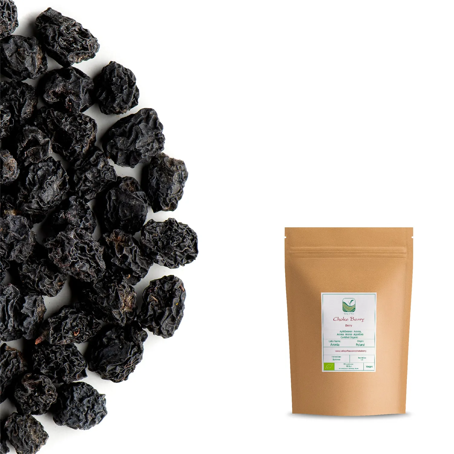 Valley of Tea Aroniabär torkade bär 200g milda