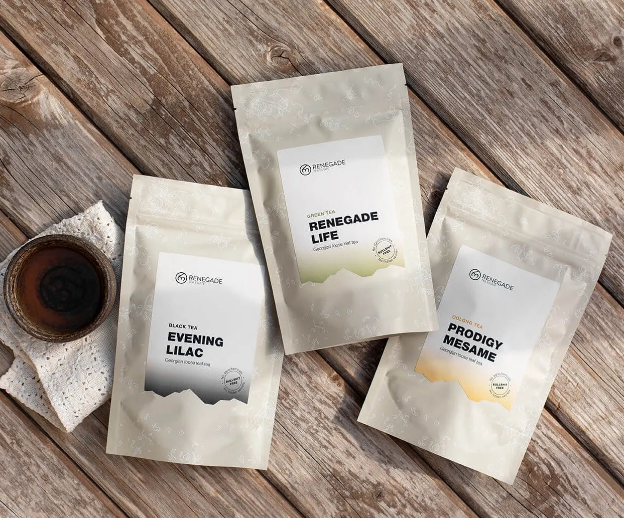 Renegade Tea Estate presentkort tepåsar te valfritt belopp