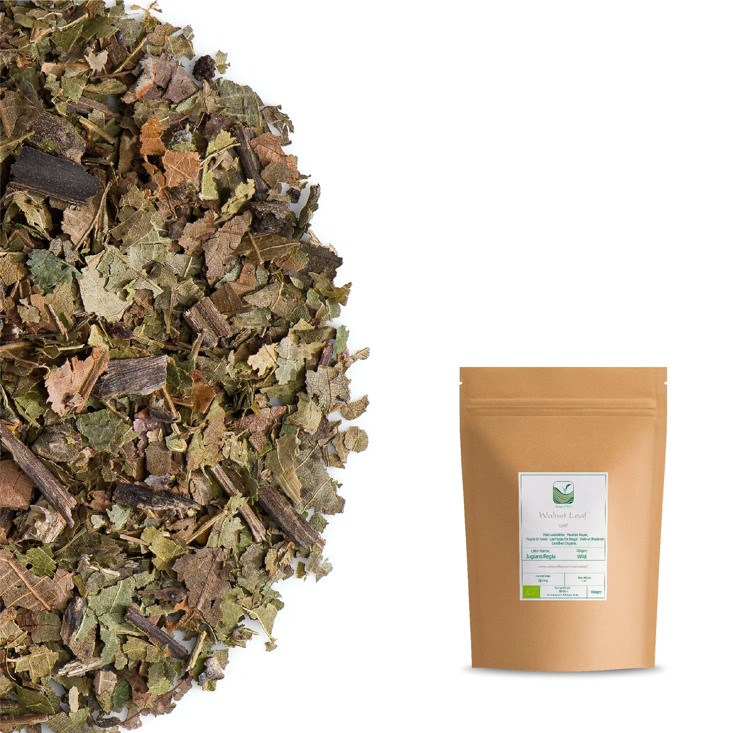 Valley of Tea Valnötsblad örtte 200g mild