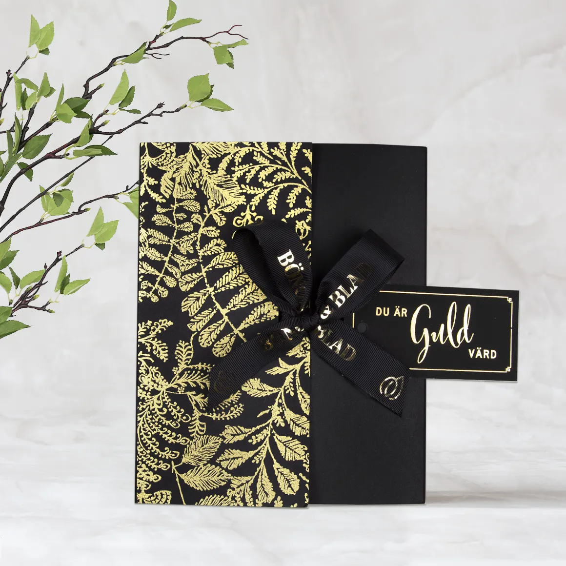 Bönor & Blad Du är guld värd presentask lakrits