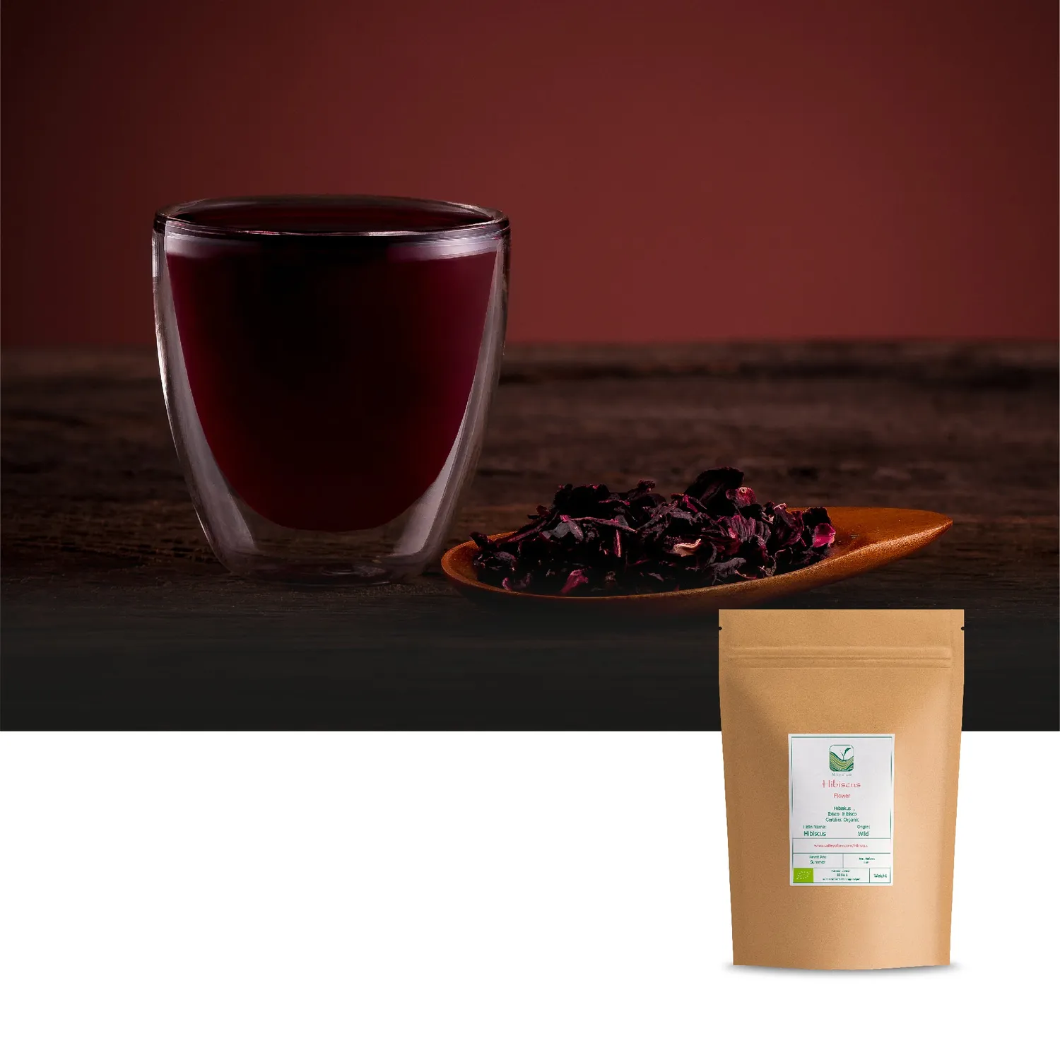 Valley of Tea Hibiskus örtte 200g koffeinfritt