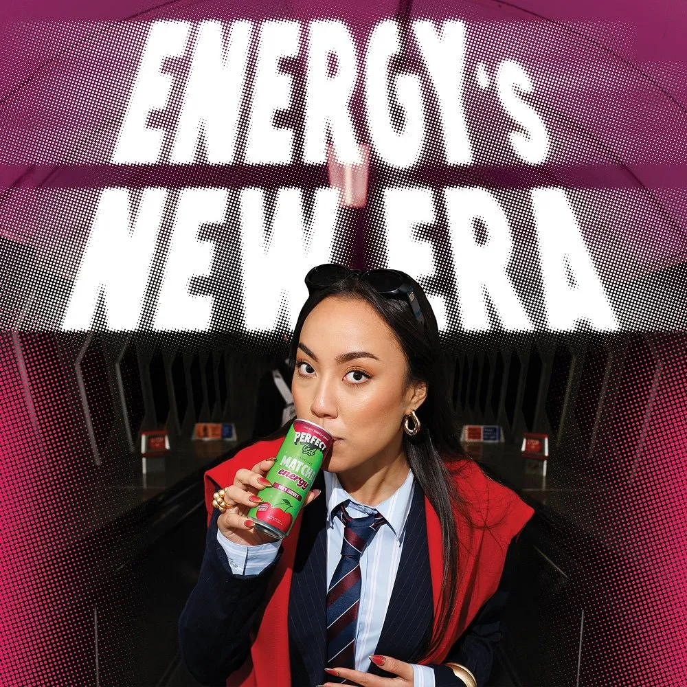 Perfect Ted Very Cherry matcha energidryck 12-pack körsbär