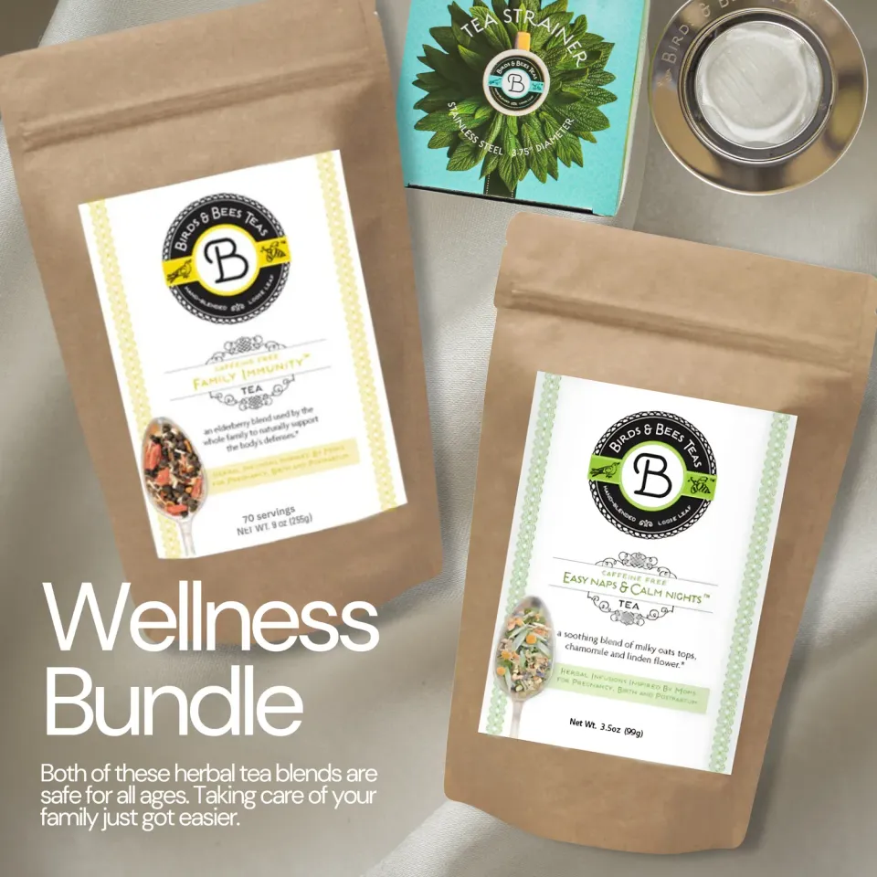 Birds & Bees Tea Wellness presentpaket familj 2x40 koppar