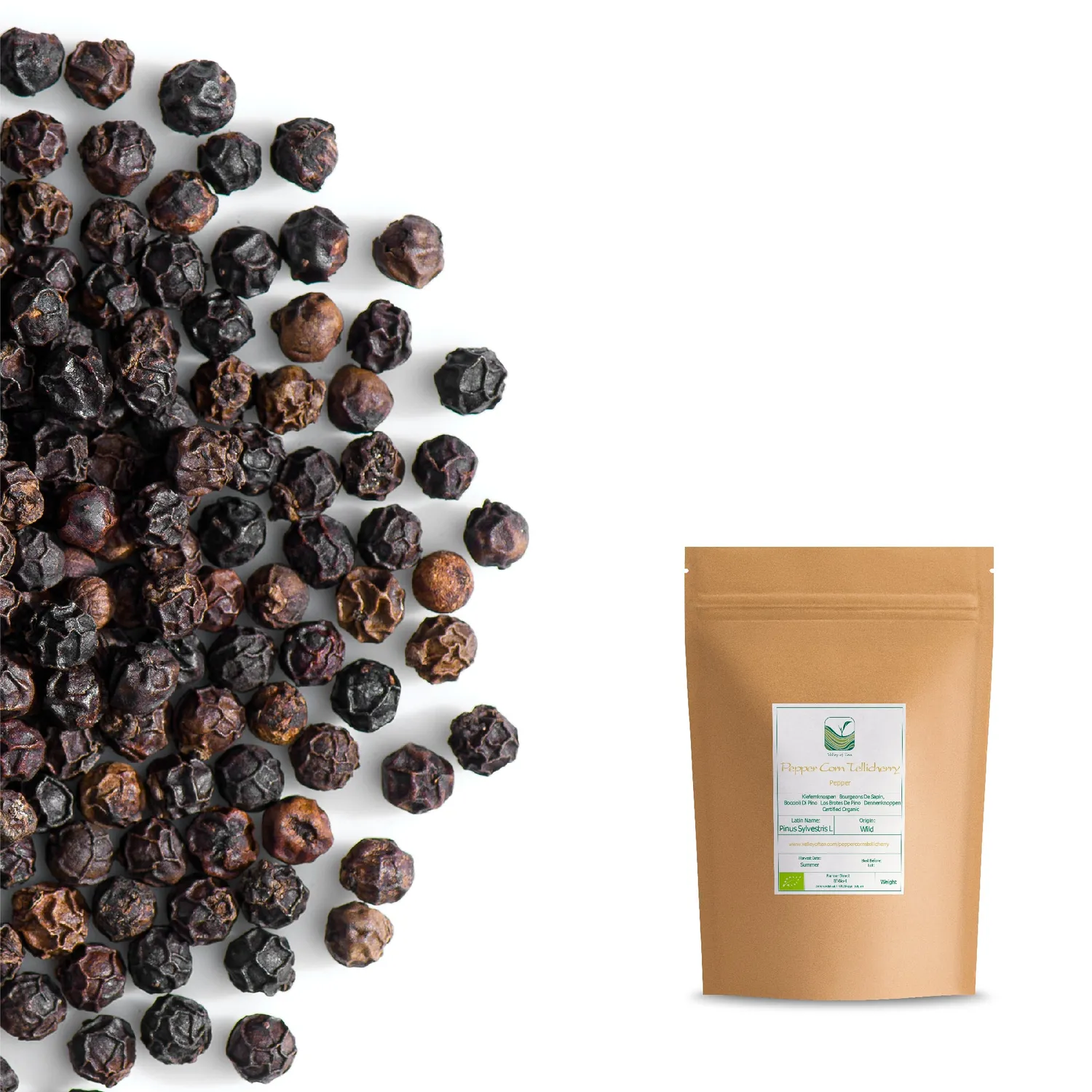 Valley of Tea Tellicherry svartpeppar 100g eko