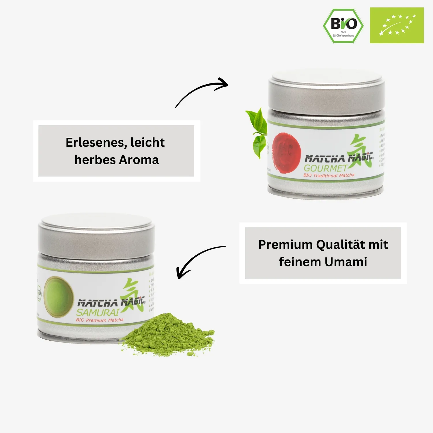 Matcha Magic All in One bundle 4x30 g + matchaset