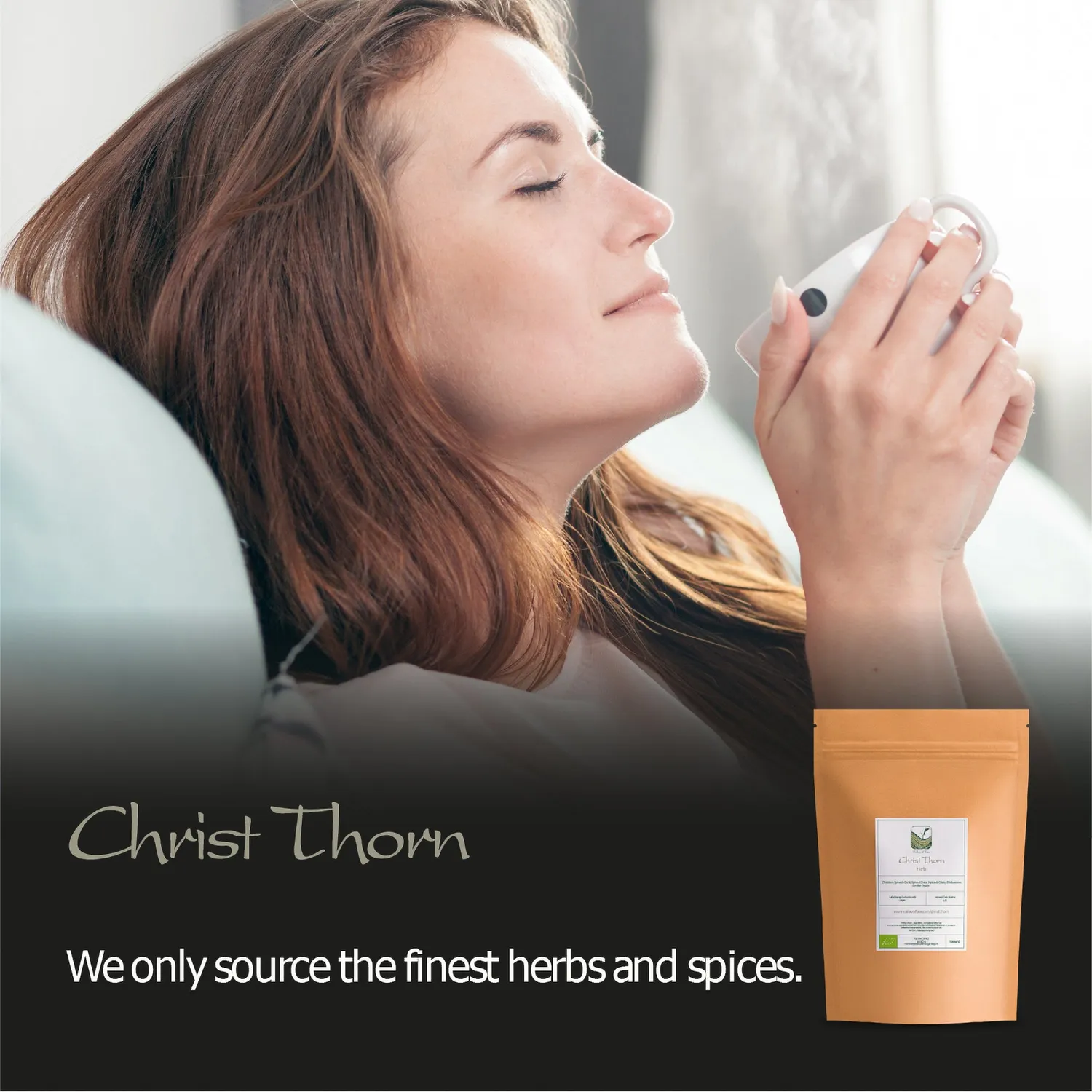Valley of Tea Kristus Thorn ört 100g koffeinfri