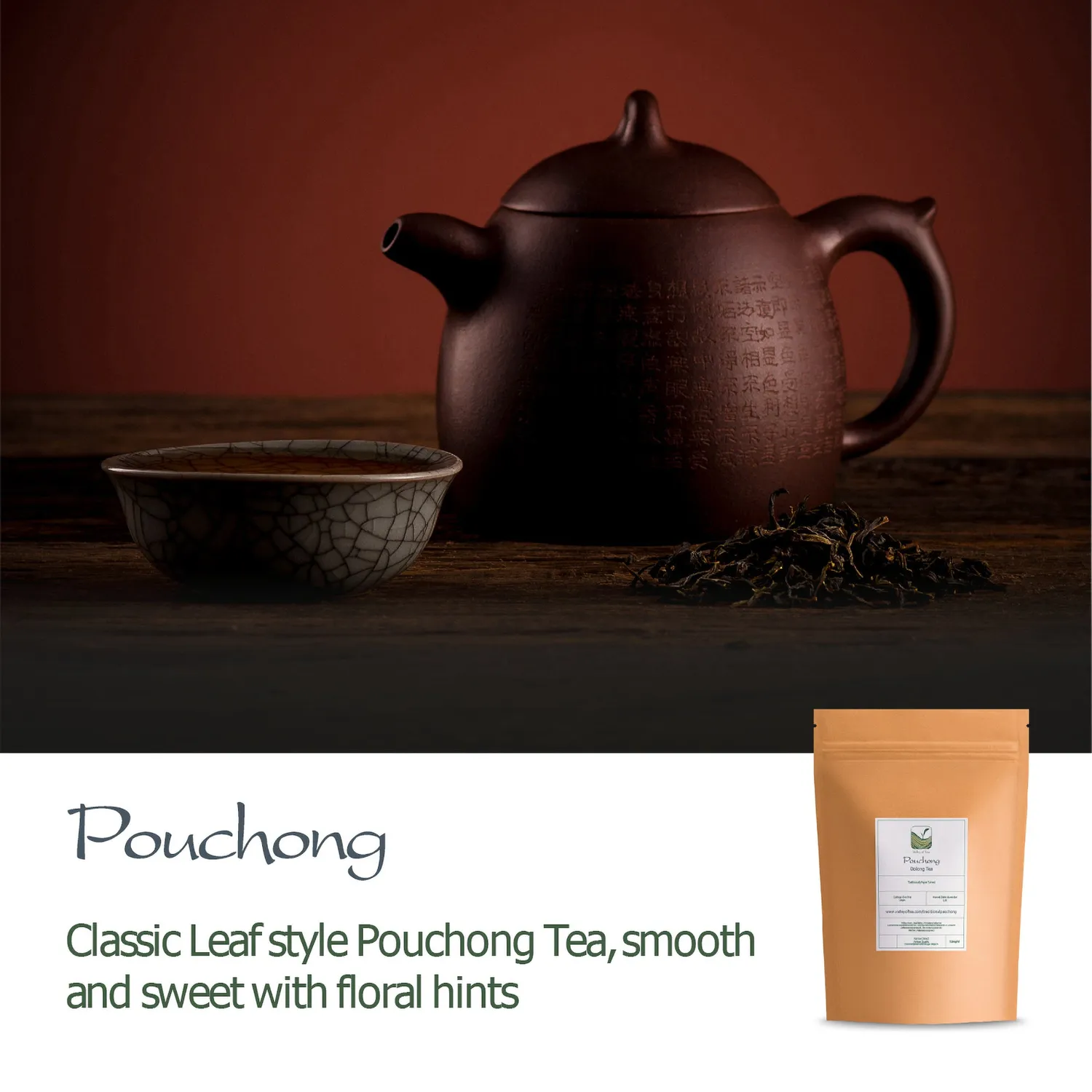 Valley of Tea Paochong oolongte 100g mild pouchong