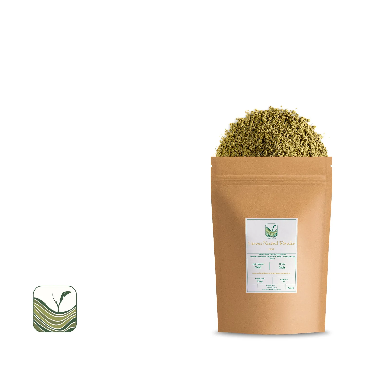 Valley of Tea neutral henna pulver 100g ofärgad