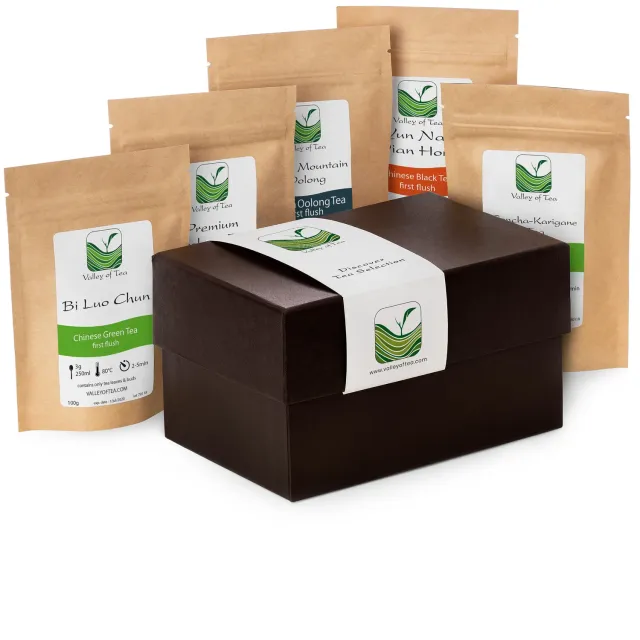 Valley of Tea Upptäck teset presentask 5 sorter