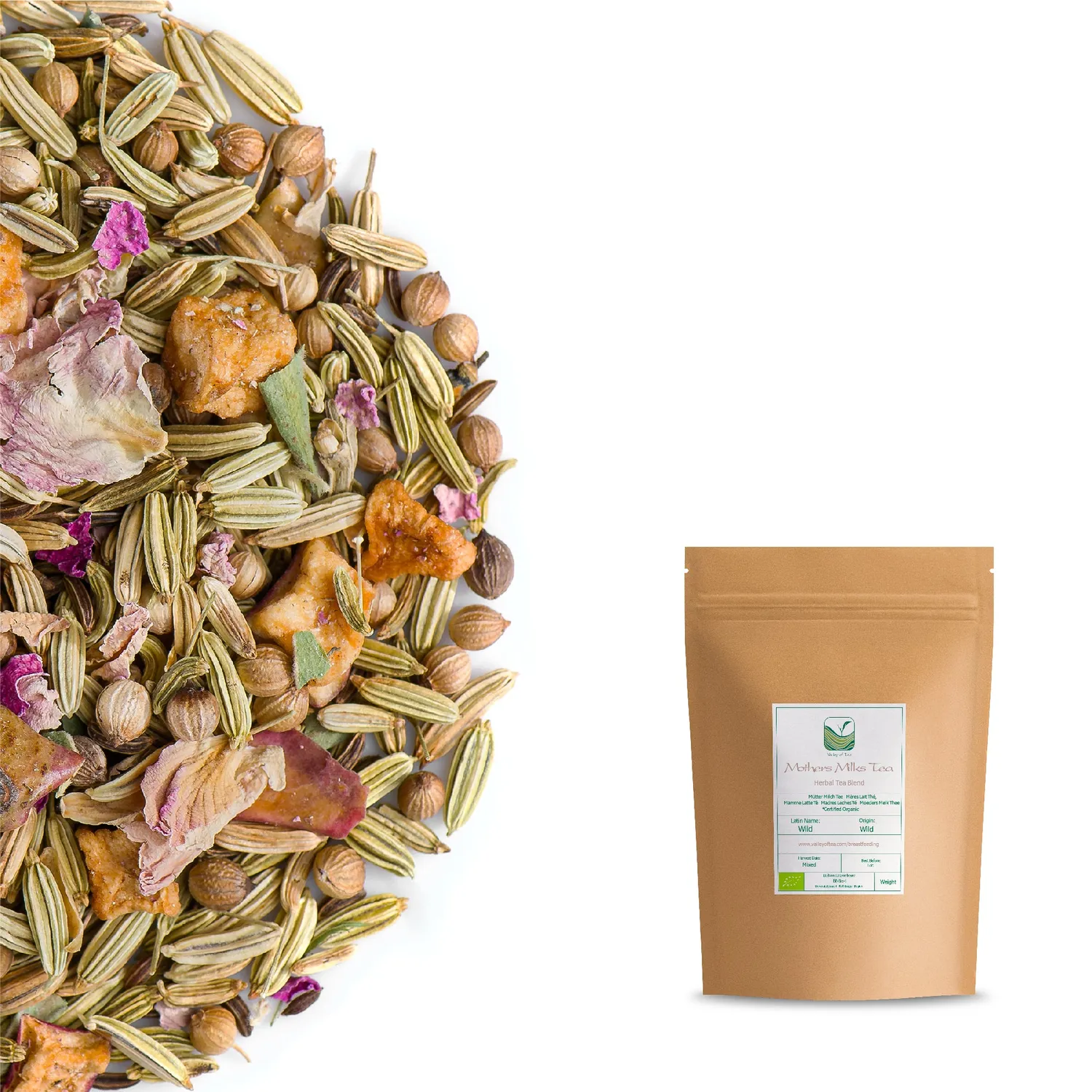 Valley of Tea Modersmjölkste örtte 100g koffeinfritt