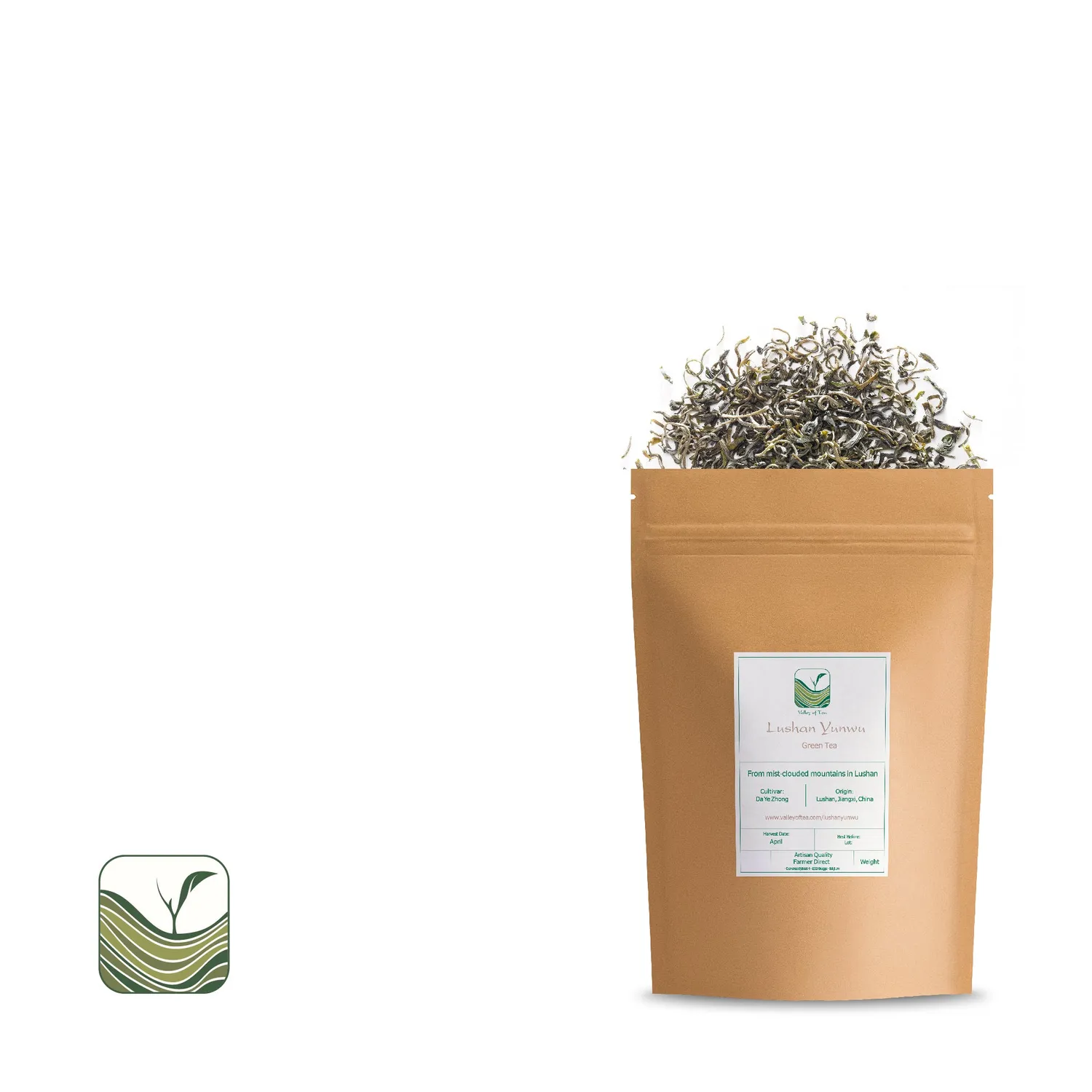 Valley of Tea Lushan Yunwu grönt te 100g söt maltig