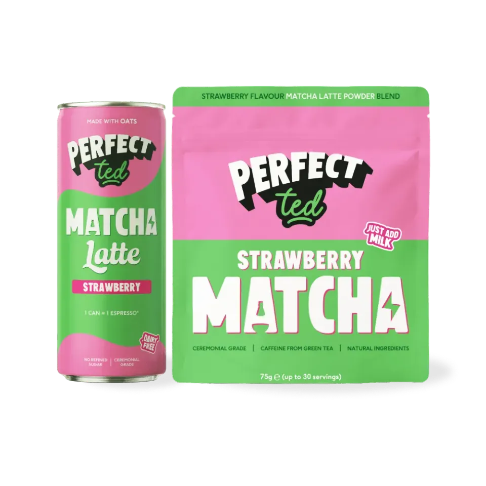 Perfect Ted Strawberry Bundle matchapulver jordgubb