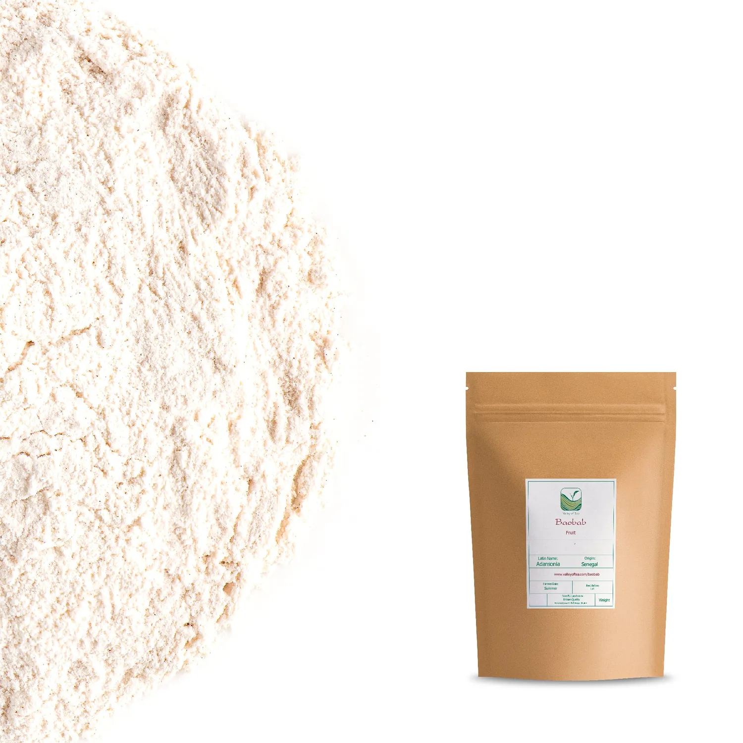 Valley of Tea Baobab fruktpulver 100g syrlig