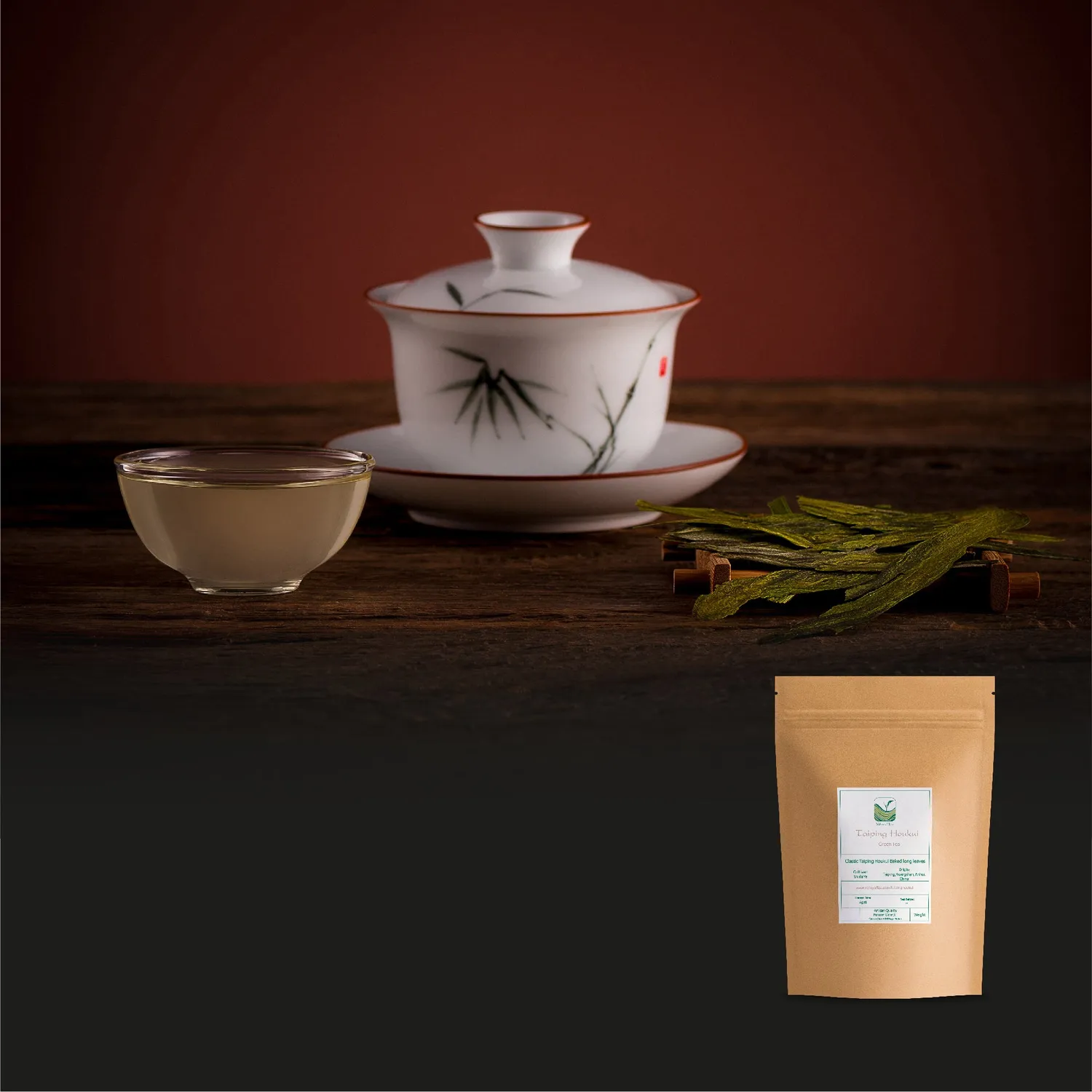 Valley of Tea Taiping Houkui grönt te 100g blommig