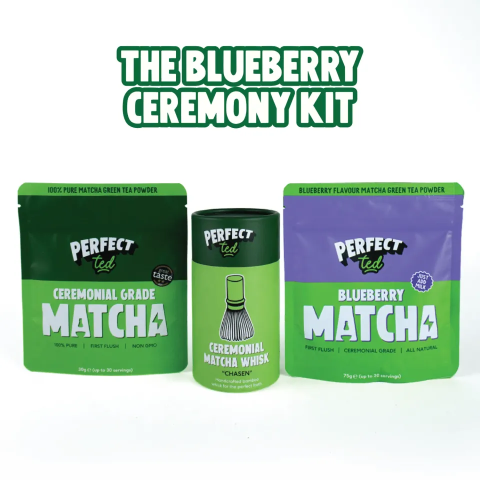 Perfect Ted Blueberry Ceremony Kit matchakit blåbär chasen