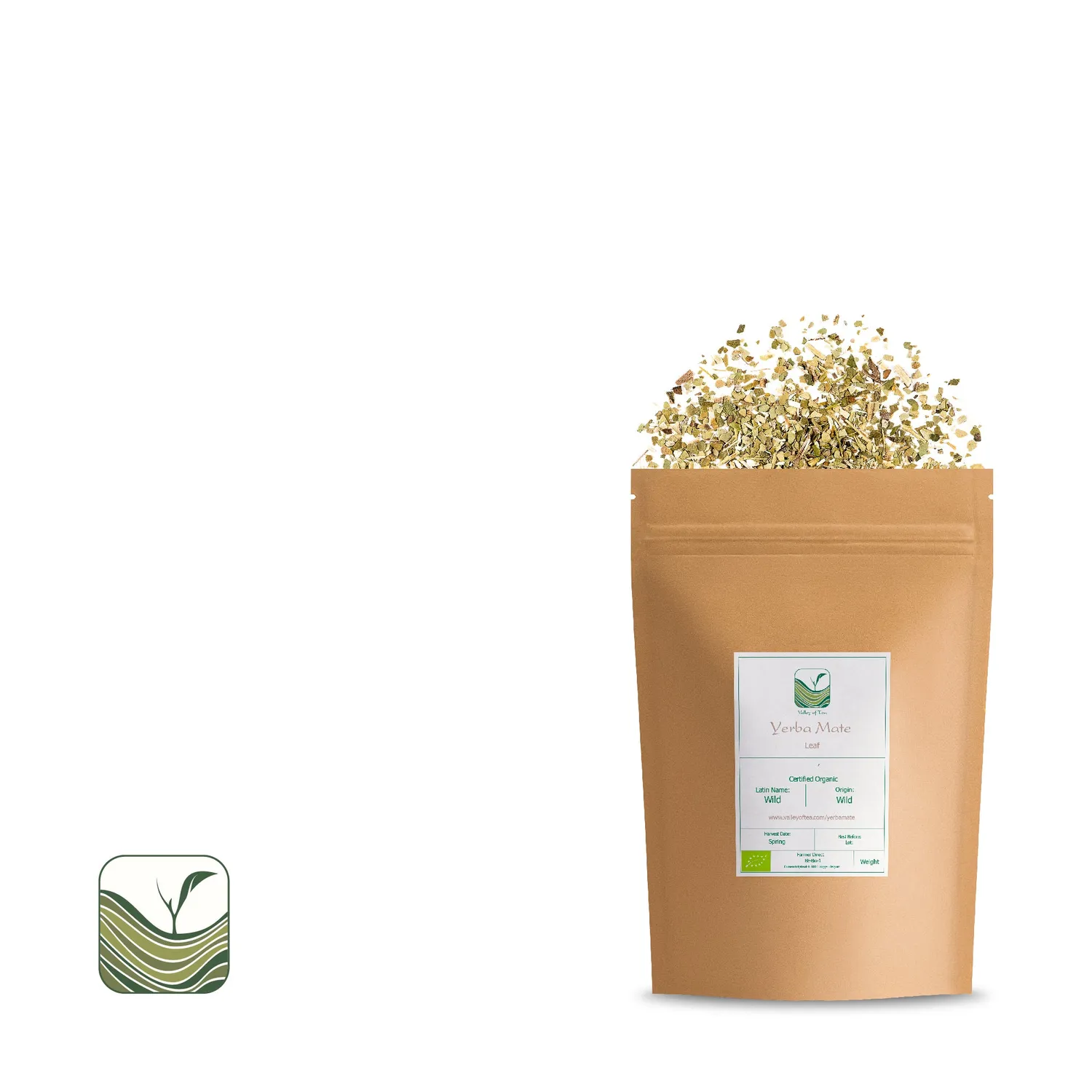 Valley of Tea Yerba Mate bladte 100g koffein