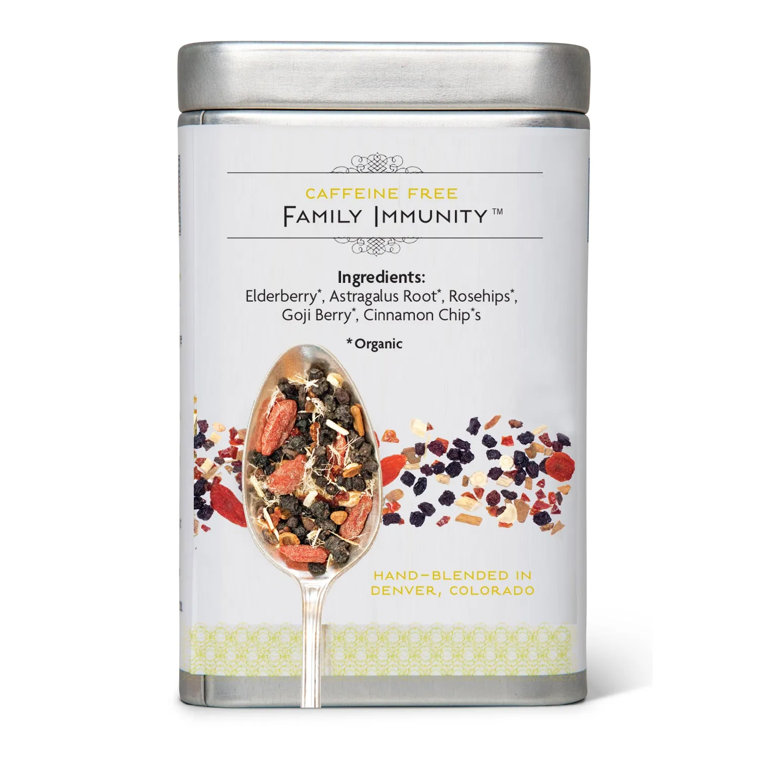 Birds & Bees Tea Family Immunity örtte burk fläder