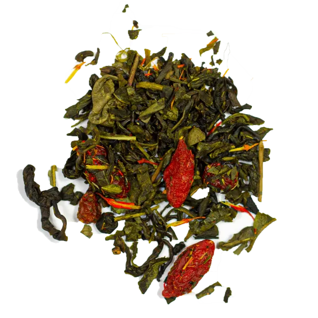Bönor & Blad Goji & Havtorn grönt te 100g