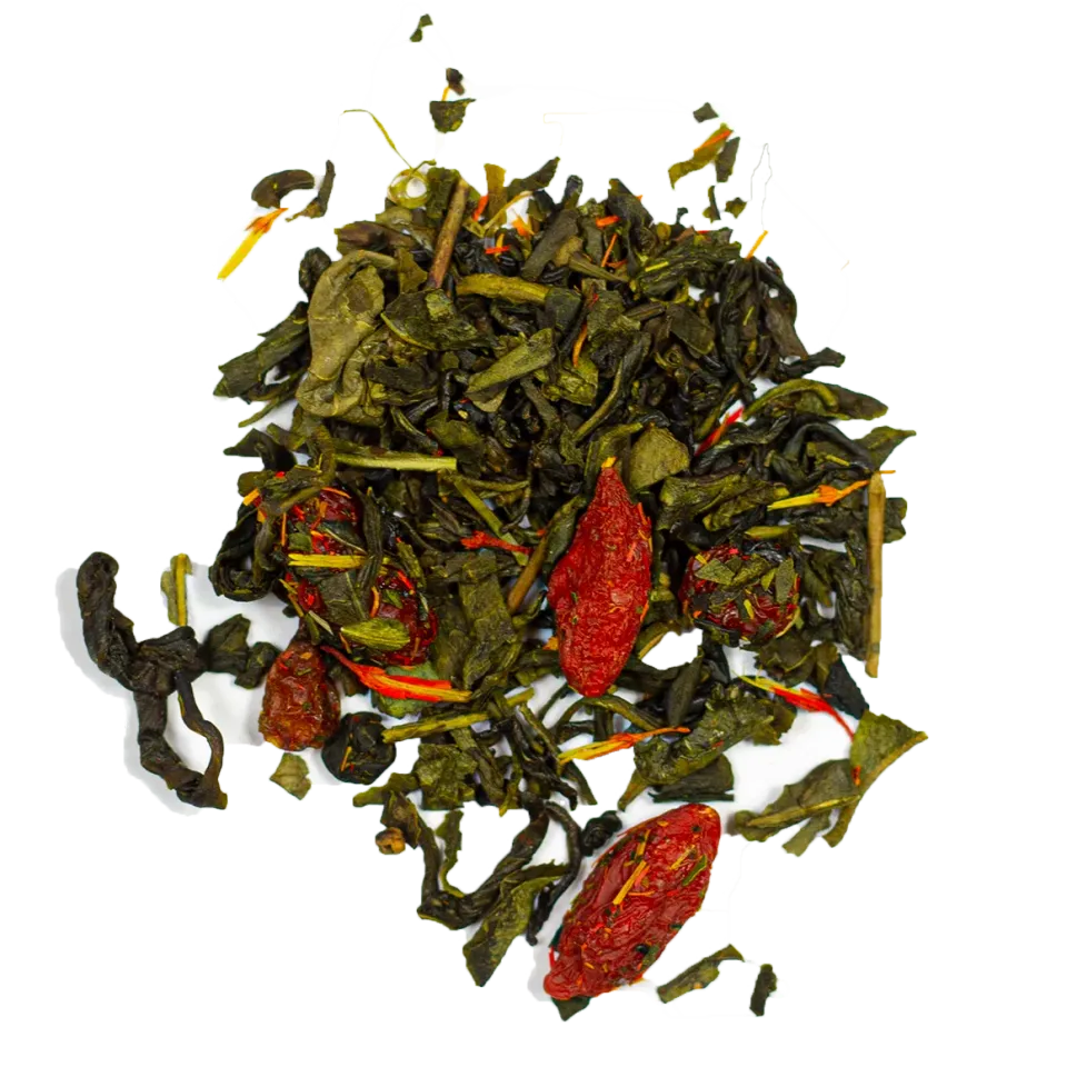 Bönor & Blad Goji & Havtorn grönt te 100g